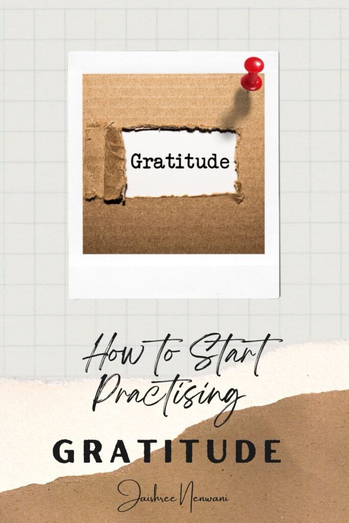 Practice gratitude 